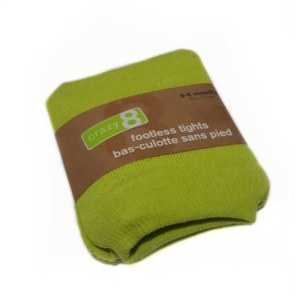 Crazy 8 Lime Green Footless Tights Size 0-6M